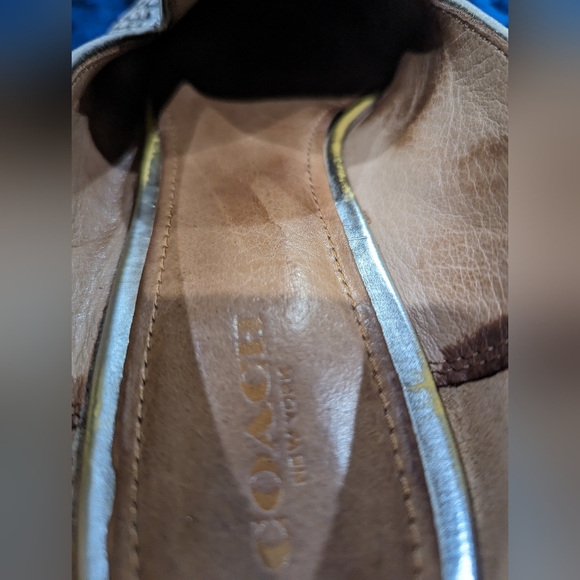 COACH Utopia Snakeskin Leather Loafers Size 8.5 Well Loved (Used) - Picture 9 of 14